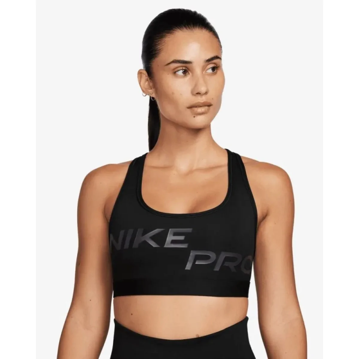Dámska tréningová športová podprsenka NIKE PRO W DF SWSH LGT SPT GRX BRA-FN2749-010-black · záber 2
