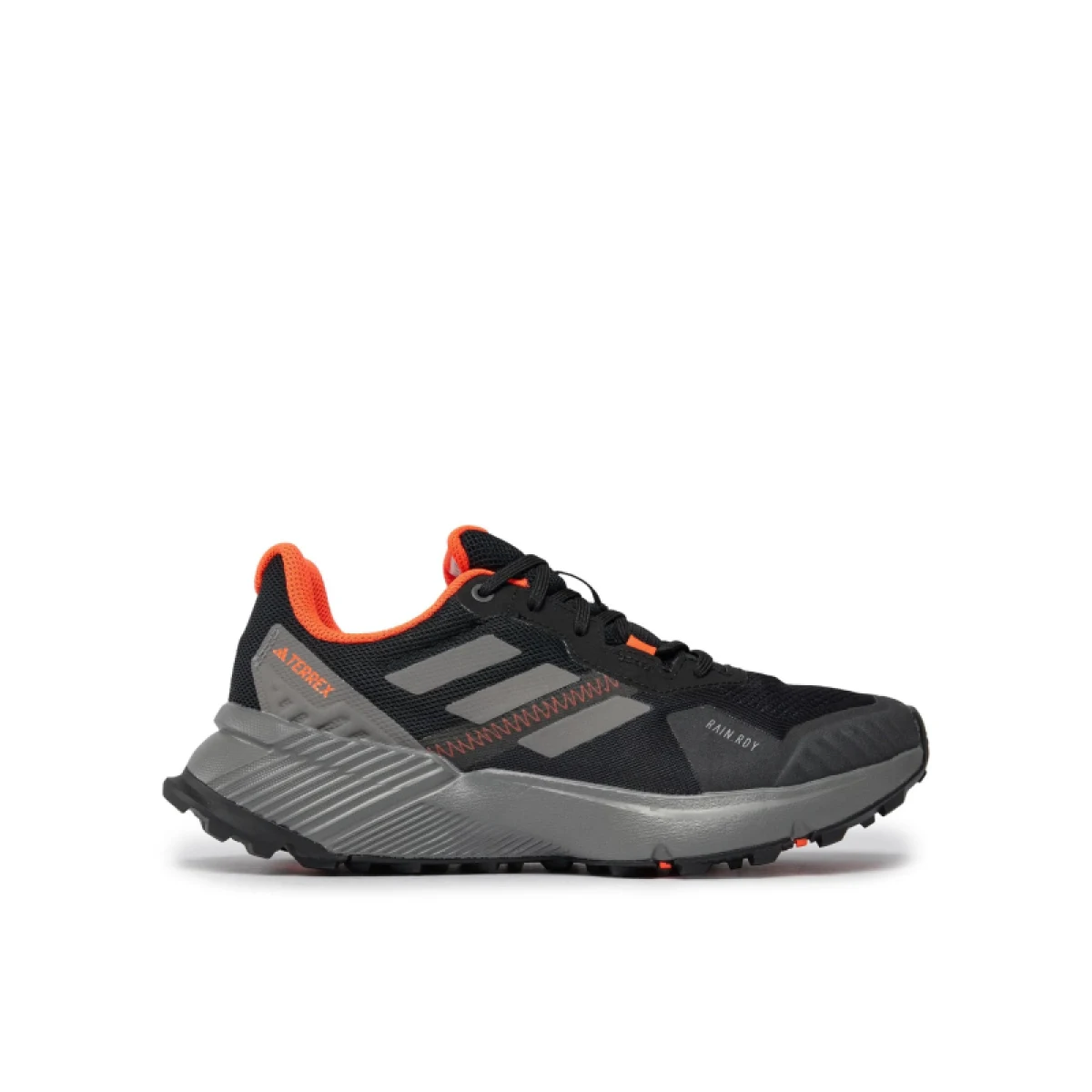Pánska bežecká trailová obuv ADIDAS Terrex Soulstride Rain.Rdy core black grey four solar red · záber 2
