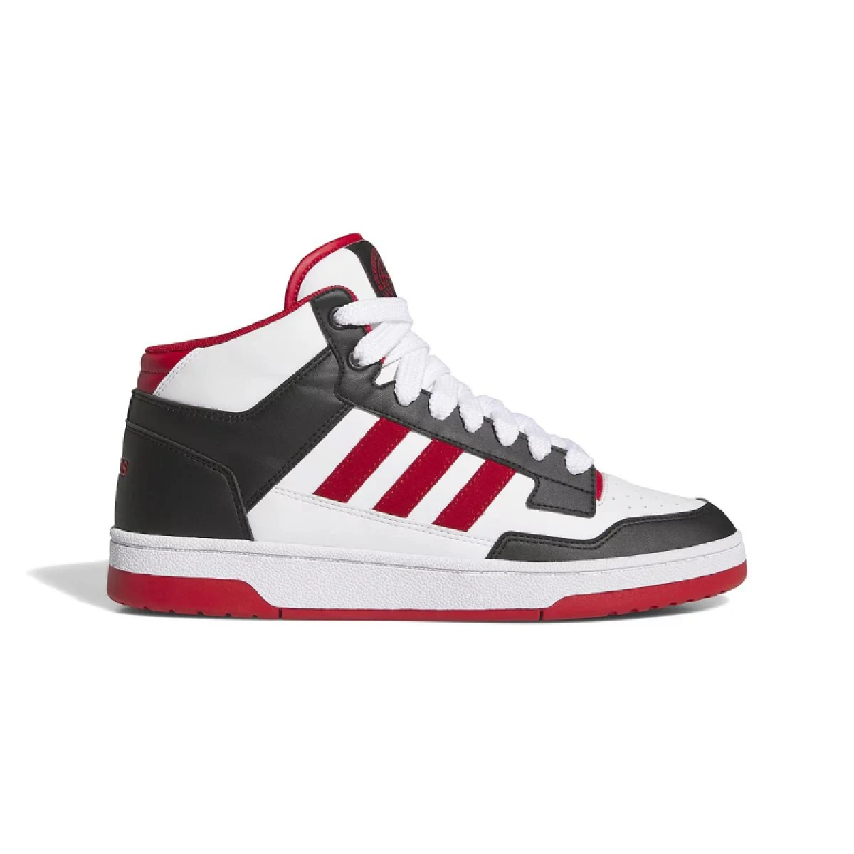 Pánska rekreačná obuv ADIDAS Rapid Court Mid core black toper red cloud white · záber 2