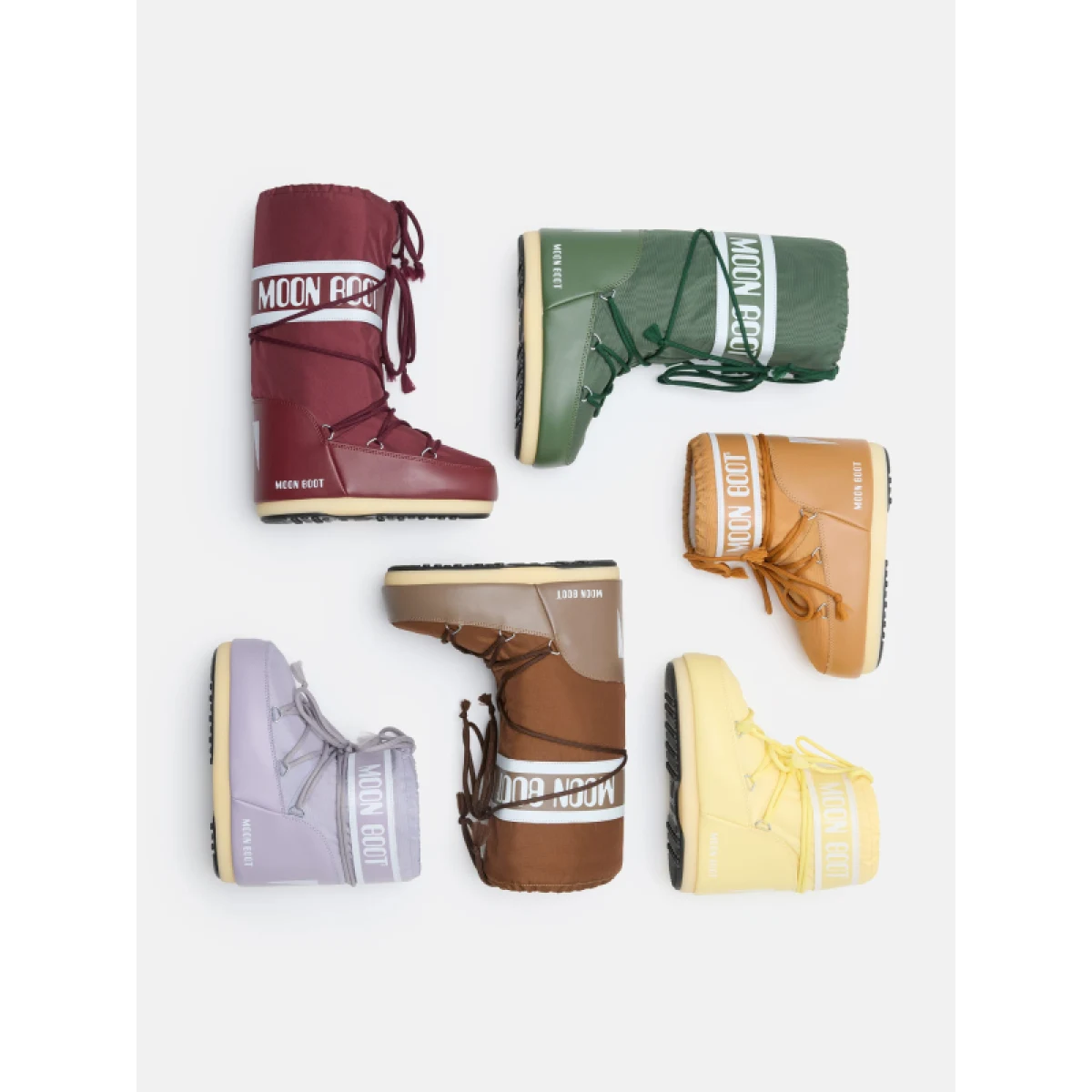 Členkové zimné topánky MOON BOOT MB ICON LOW NYLON, M008 COGNAC · záber 5