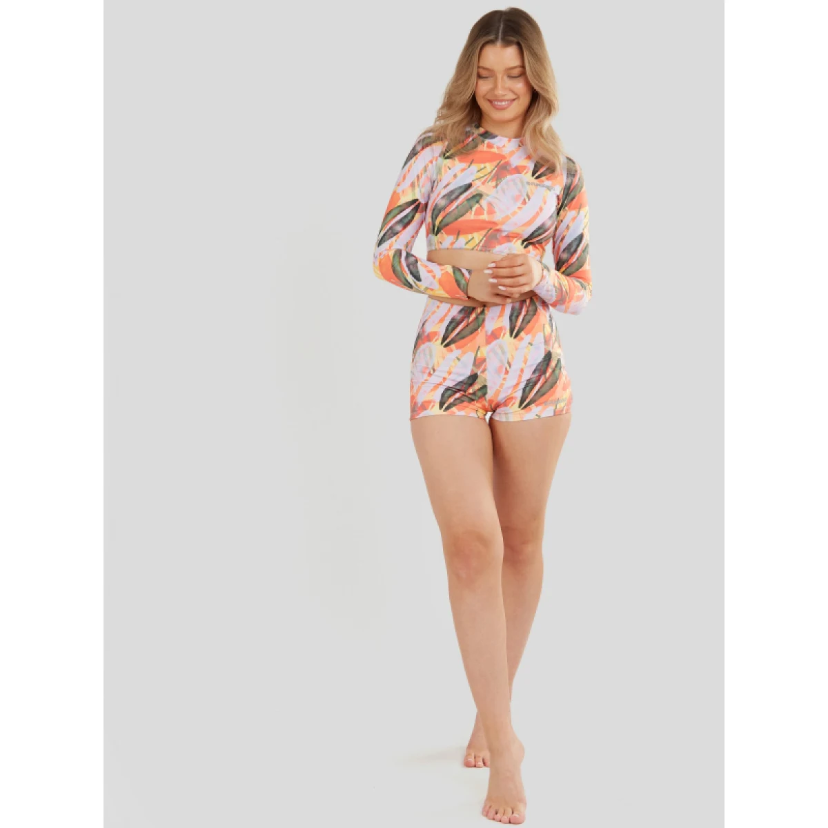 Dámske tričko na kúpanie FUNDANGO Amelia Surf Top-334-lilac · záber 3