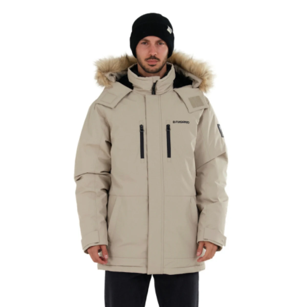 Pánska bunda FUNDANGO Spirit Parka Jacket-636-cashmere · záber 1