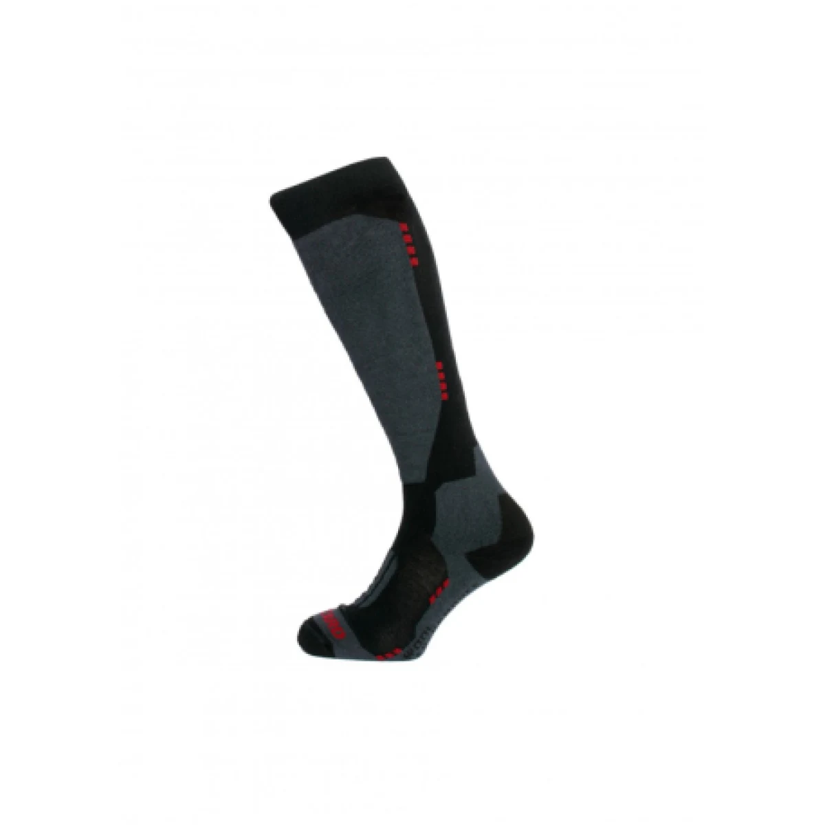 Lyžiarske podkolienky (ponožky) BLIZZARD Wool Performance ski socks, black wine red · záber 1