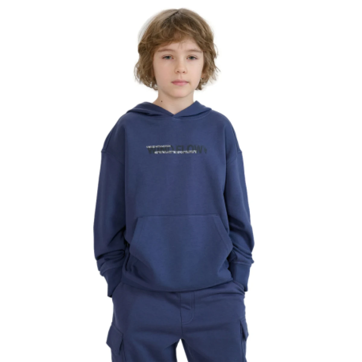 Chlapčenská mikina s kapucňou 4F JUNIOR SWEATSHIRT-JWSS25TSWSM1511-22S-GREY · záber 1