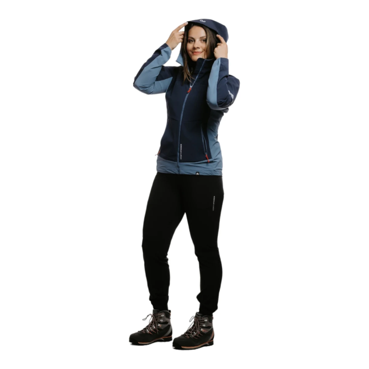 Dámska turistická softshellová bunda NORTHFINDER DONNA-387-blueblue · záber 3