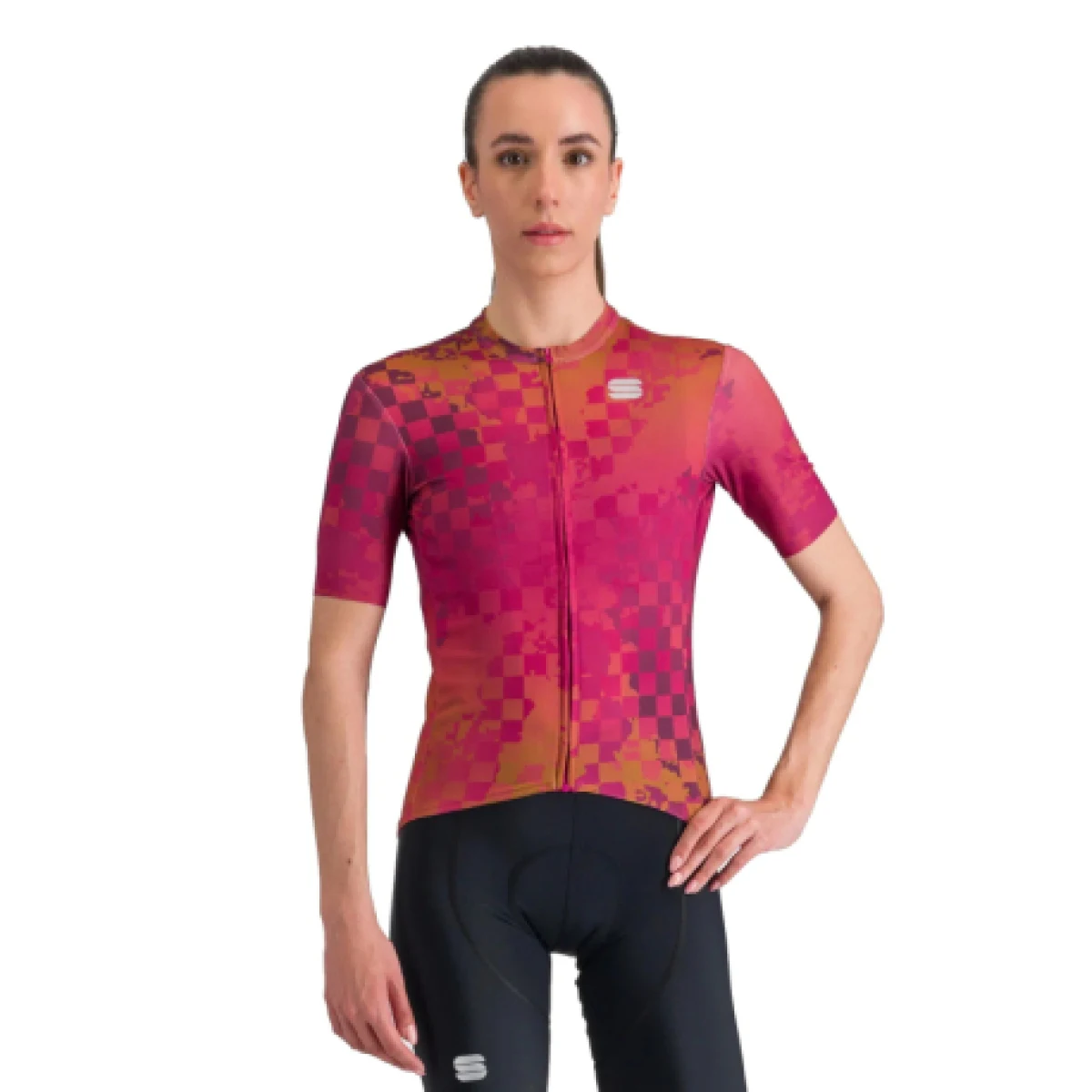 Dámsky cyklistický dres s krátkym rukávom SPORTFUL Rocket w jersey, cyclamen liquorice · záber 1