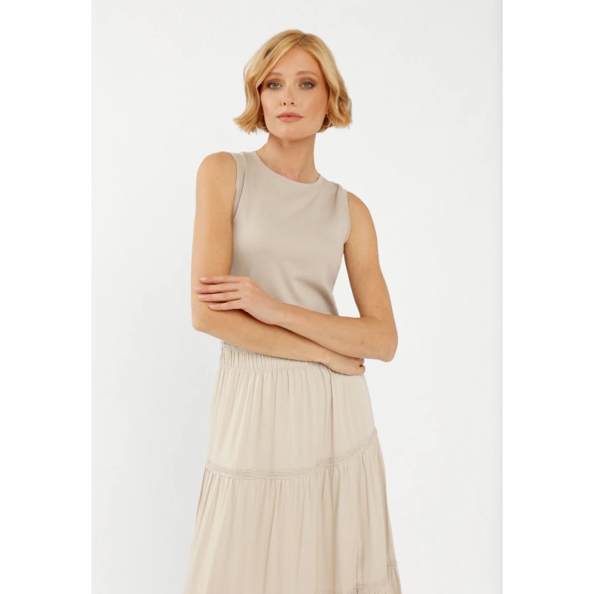 Dámske tielko VOLCANO DEMI-102-BEIGE · záber 2