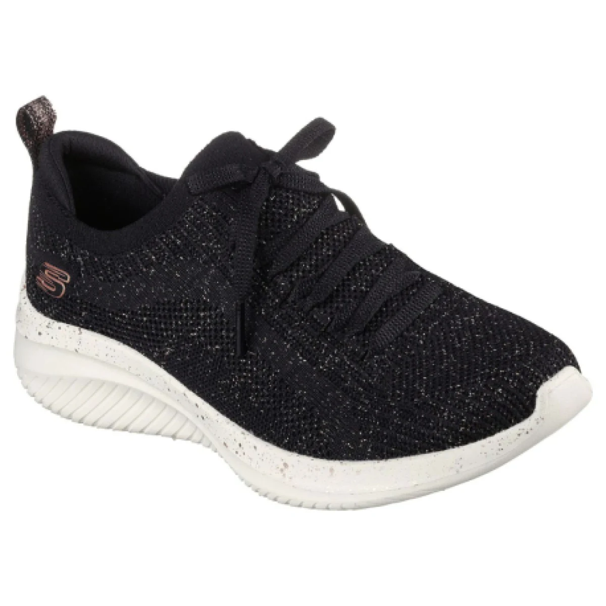 Dámska rekreačná obuv SKECHERS Ultra Flex 3.0 Lets Dance black rose gold · záber 1