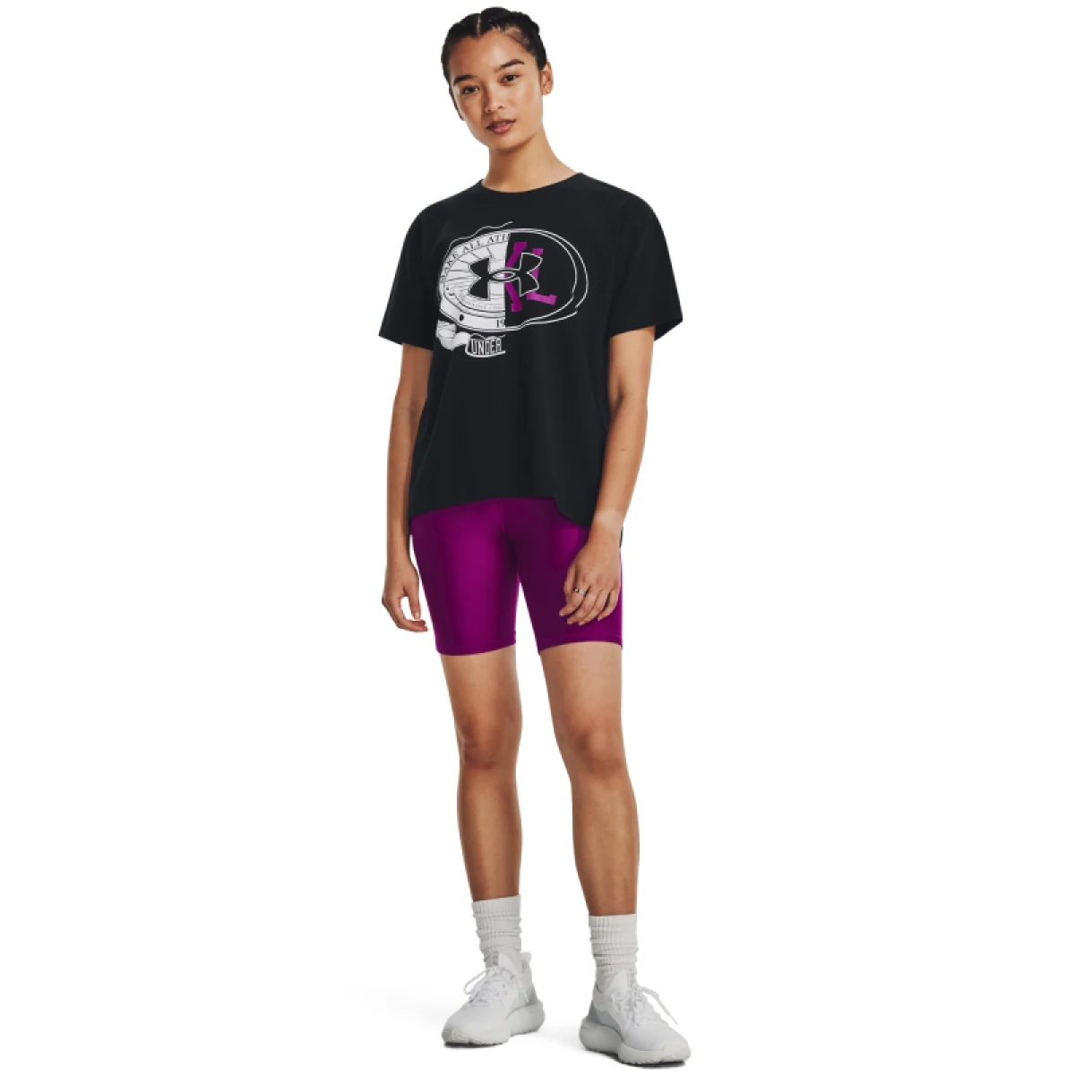 Dámske tréningové tričko s krátkym rukávom UNDER ARMOUR UA MAKE ALL HEAVYWEIGHT SS -BLK · záber 4