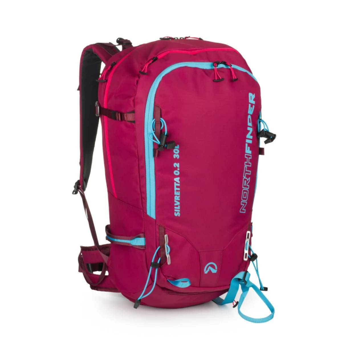 Skialp batoh NORTHFINDER SILVRETTA2-378-wine · záber 2