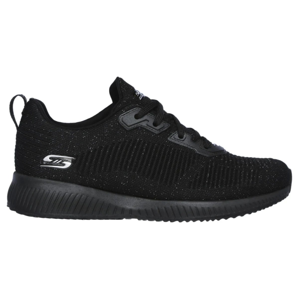 Dámska rekreačná obuv SKECHERS Bobs Sport Squad Total Glam black silver · záber 2