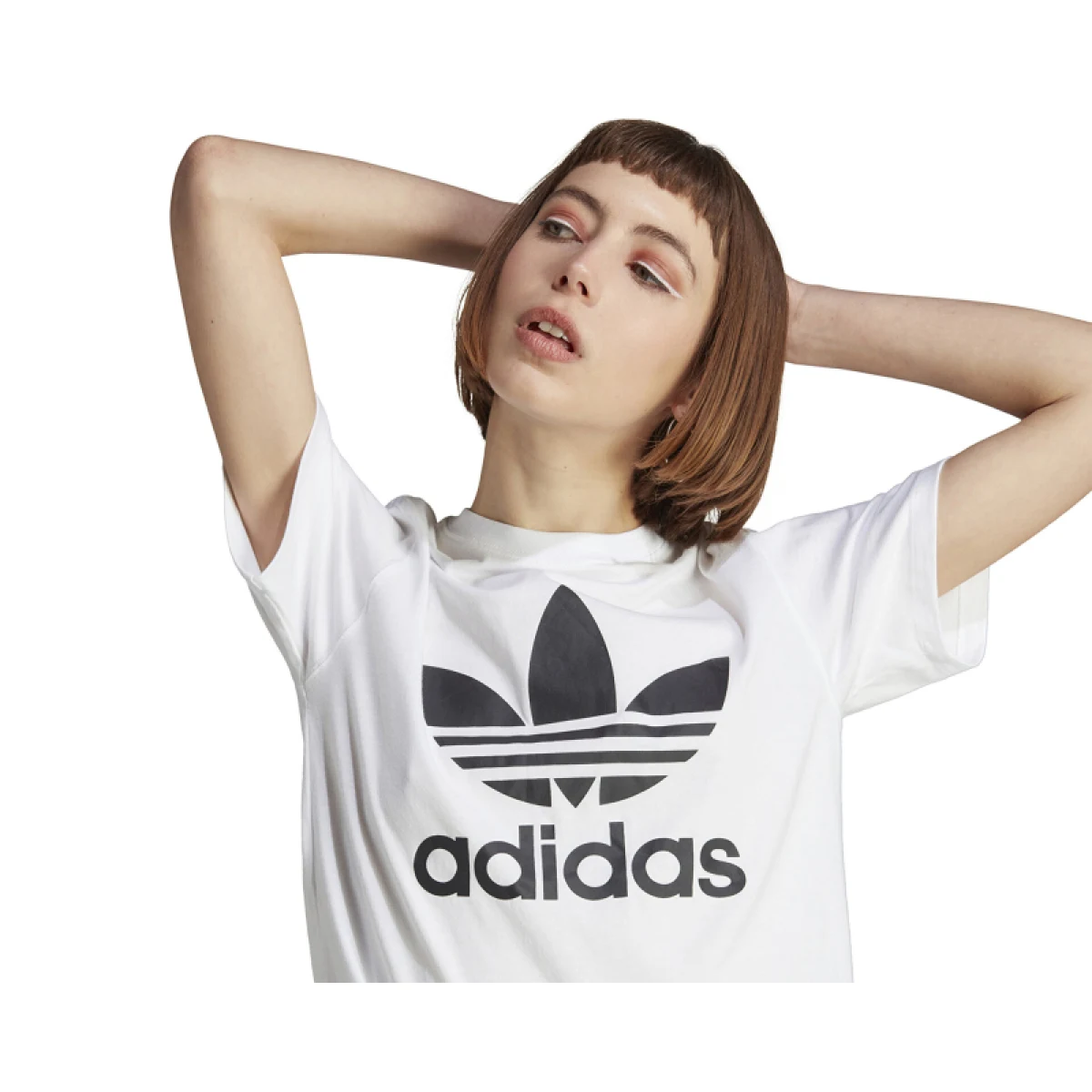 Dámske tričko s krátkym rukávom ADIDAS ORIGINALS TREFOIL TEE-IK4036-white · záber 2