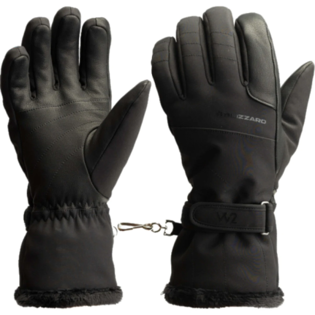 Dámske lyžiarske rukavice BLIZZARD W2W Grace ski gloves, black · záber 1