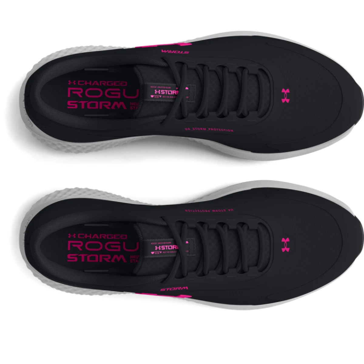 Dámska bežecká obuv UNDER ARMOUR UA W Charged Rogue 3 Storm black jet gray rebel pink · záber 4