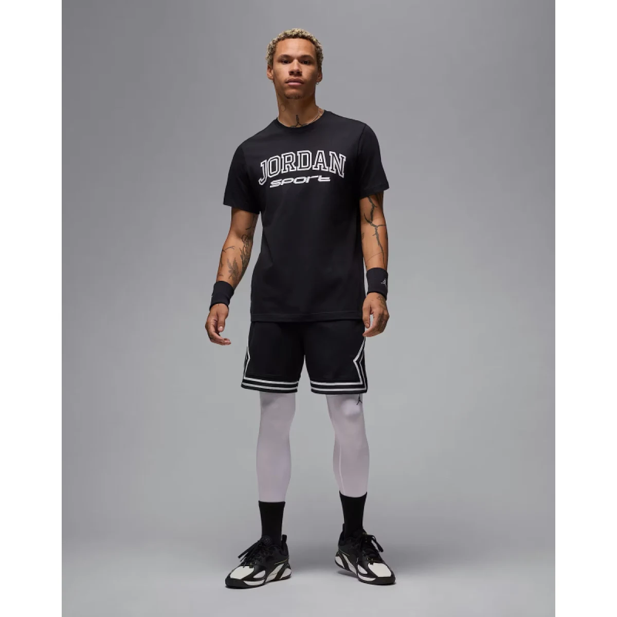 Pánske tréningové kraťasy NIKE JORDAN DF SPRT DMND SHORT-010-Black · záber 5