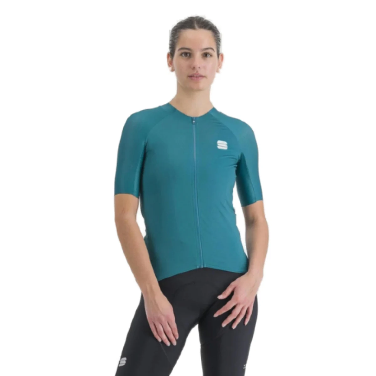 Dámsky cyklistický dres s krátkym rukávom SPORTFUL Matchy w short sleeve jersey, shade spruce · záber 1