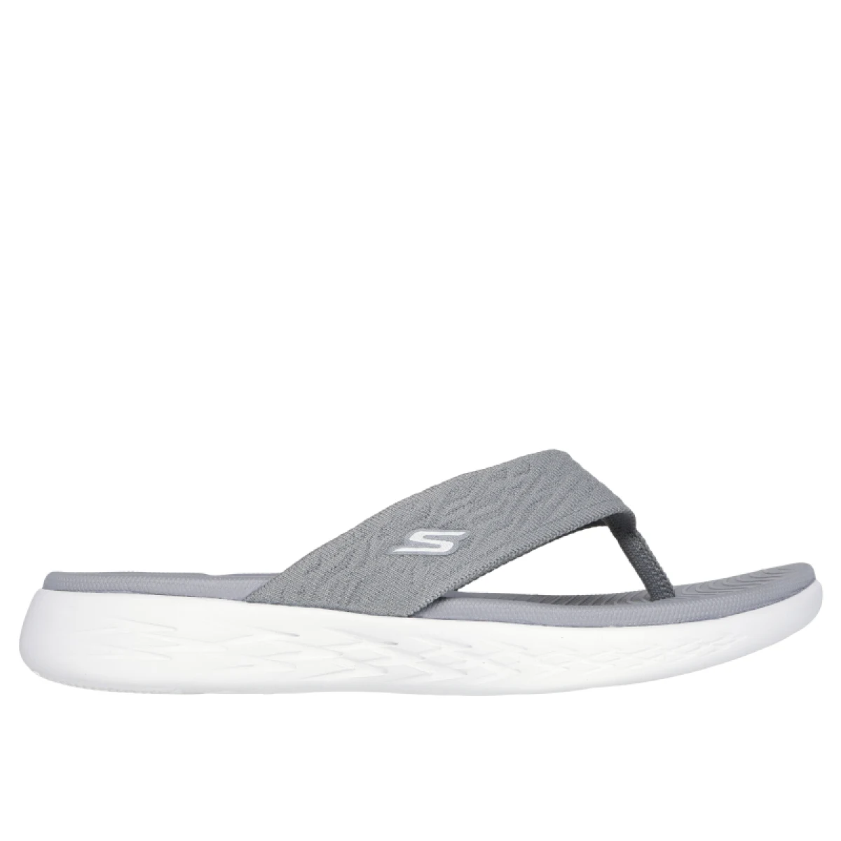 Dámske žabky (plážová obuv) SKECHERS On The Go 600 Sunny W grey white · záber 2