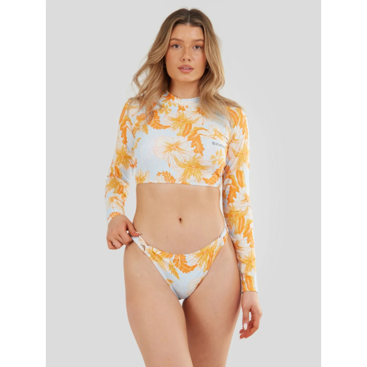Dámske tričko na kúpanie FUNDANGO Amelia Surf Top-265-soft orange · záber 2