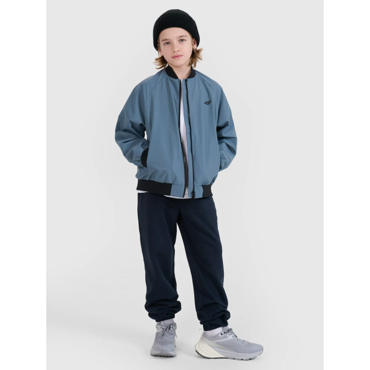 Chlapčenská bunda 4F JUNIOR JACKET-JWSS25TJACM186-32S-BLUE · záber 4