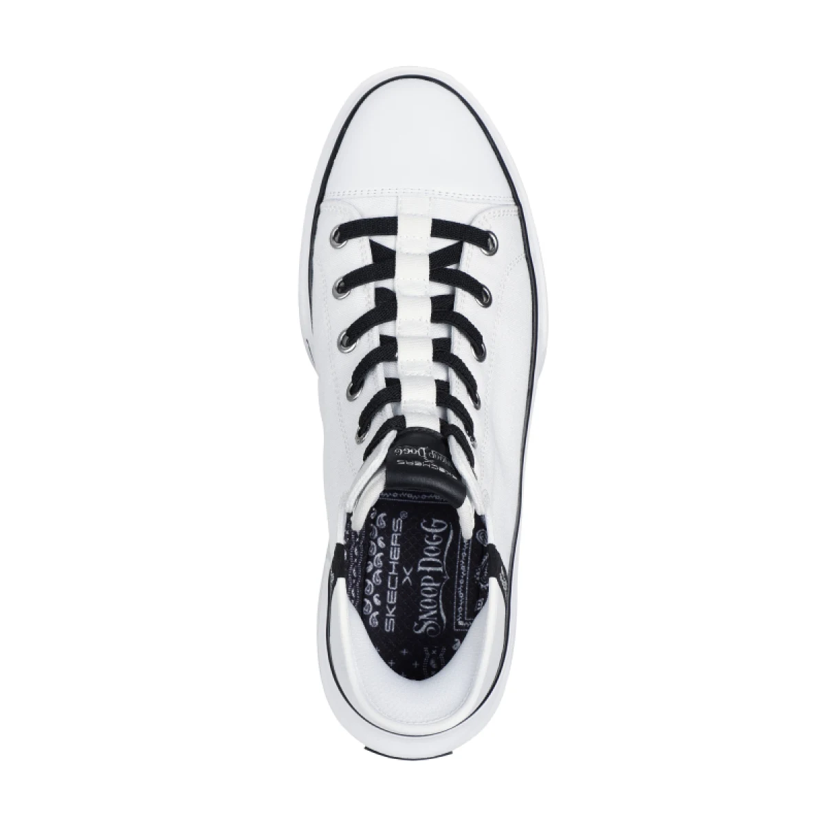 Pánska rekreačná obuv SKECHERS Snoop Dogg Boss Life Slip-Ins M white black · záber 4