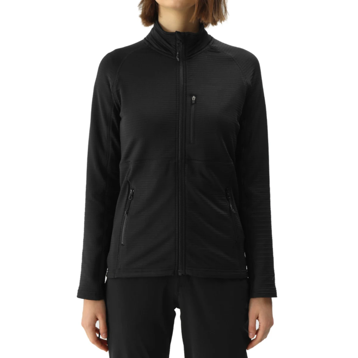 Dámska turistická mikina so zipsom 4F SWEATSHIRT FNK-4FWSS24TFSWF316-21S-BLACK · záber 2