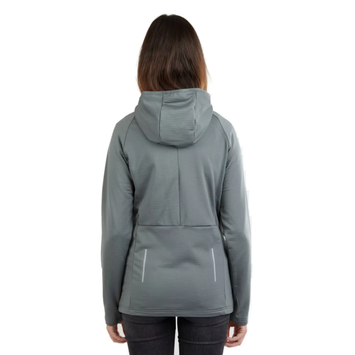 Dámska turistická mikina so zipsom FUNDANGO Share Hooded Fleece-570-rhino · záber 3