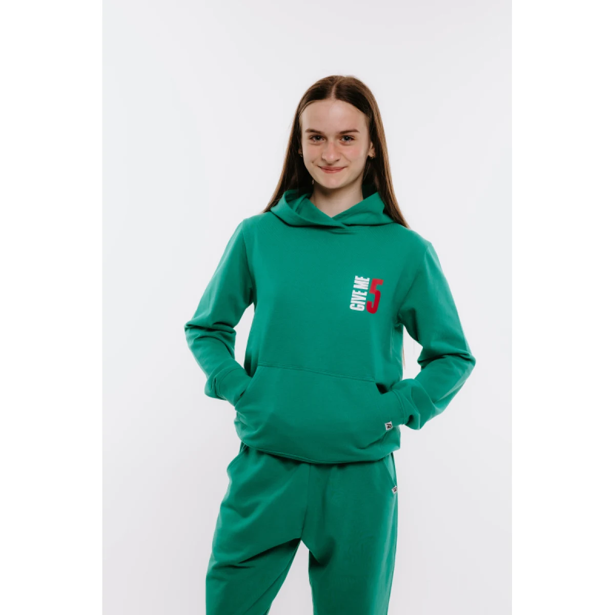 Dievčenská mikina s kapucňou AUTHORITY H-TRENDY G green · záber 2
