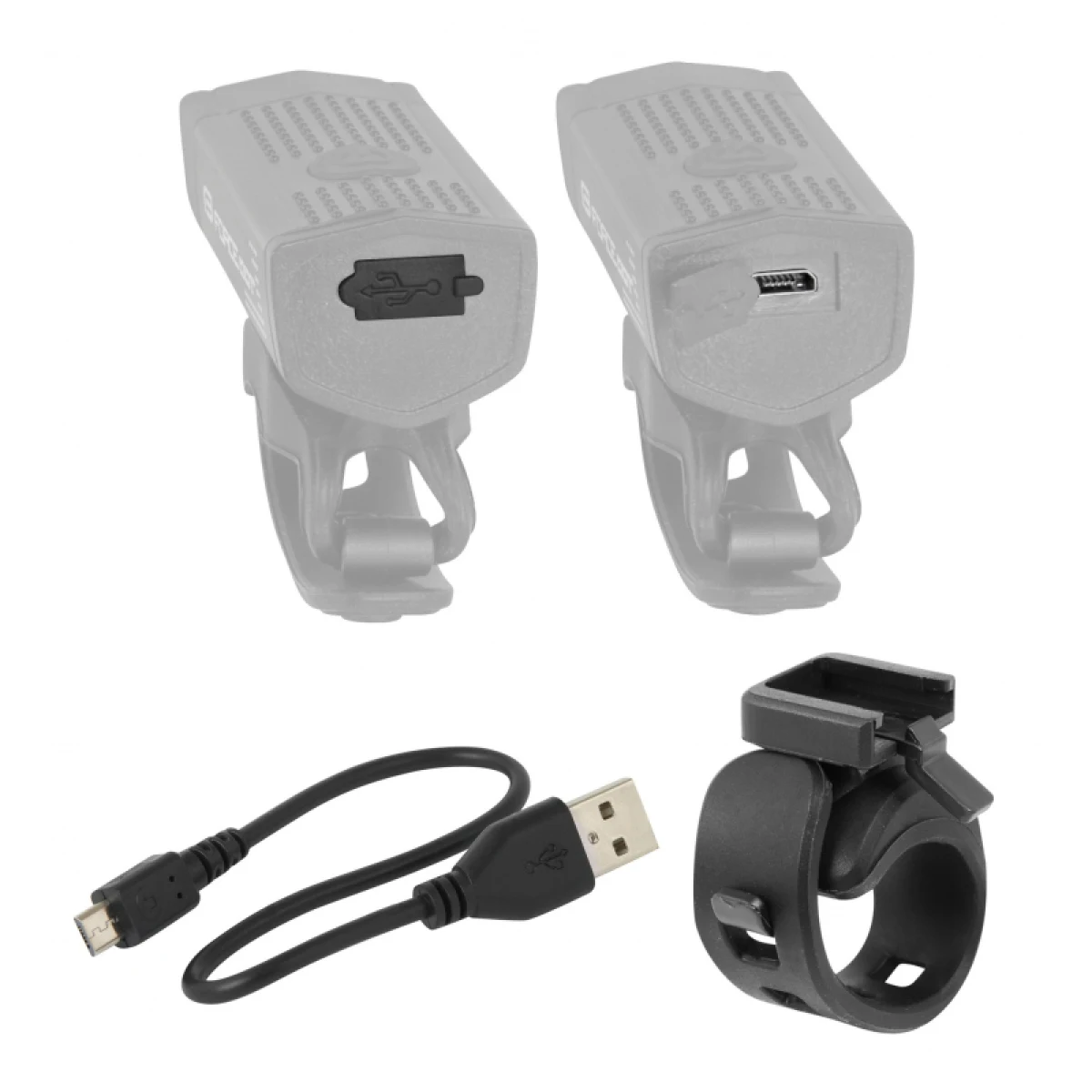 Svetlo na bicykel FORCE DOR USB FRONT REAR · záber 2