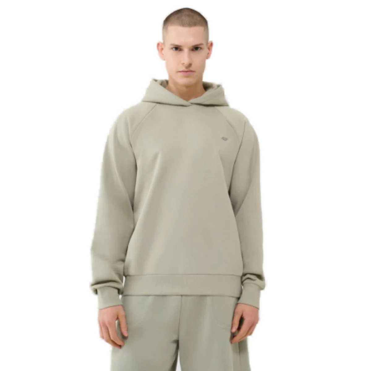Mikina s kapucňou 4F SWEATSHIRT U1547-44S-OLIVE · záber 1