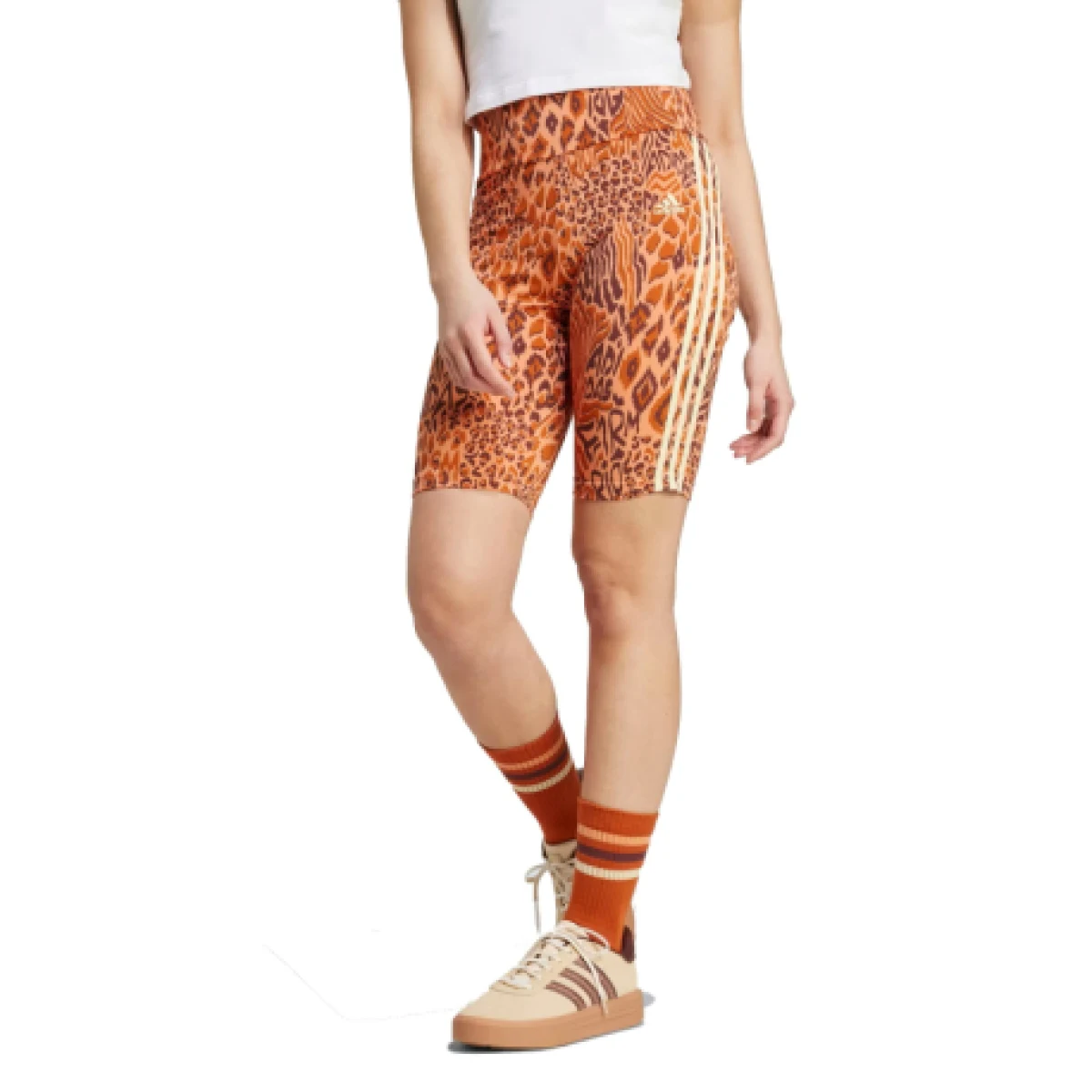 Dámske kraťasy ADIDAS FARM BIKE SHORT-IV9737-Orange · záber 1