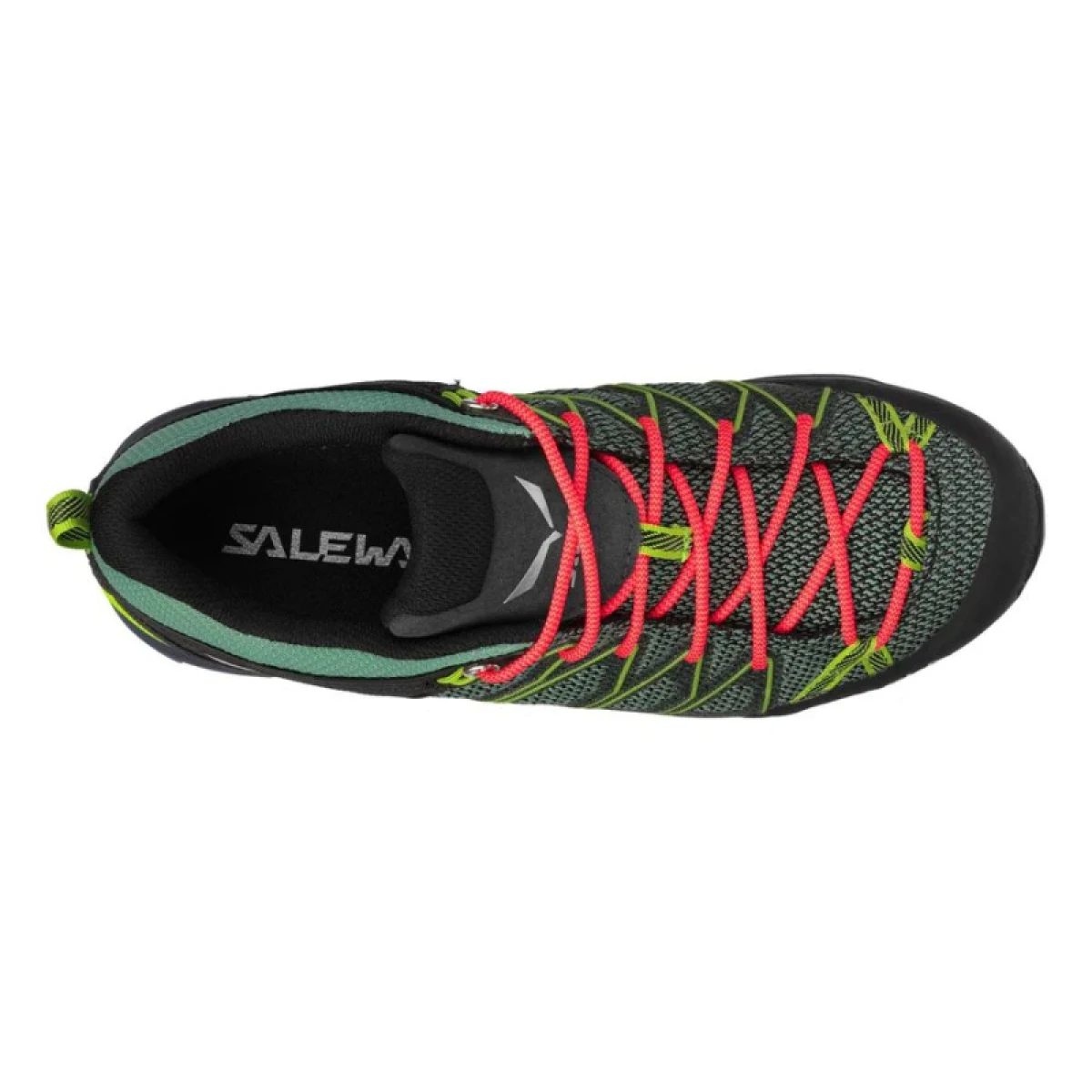 Dámska nízka turistická obuv SALEWA Mountain Trainer Lite GTX W feld green flue coral · záber 4
