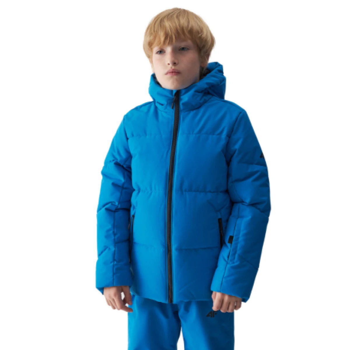 Chlapčenská lyžiarska bunda 4F JUNIOR TECHNICAL JACKET-JWAW24TTJAM534-33S-BLUE · záber 1