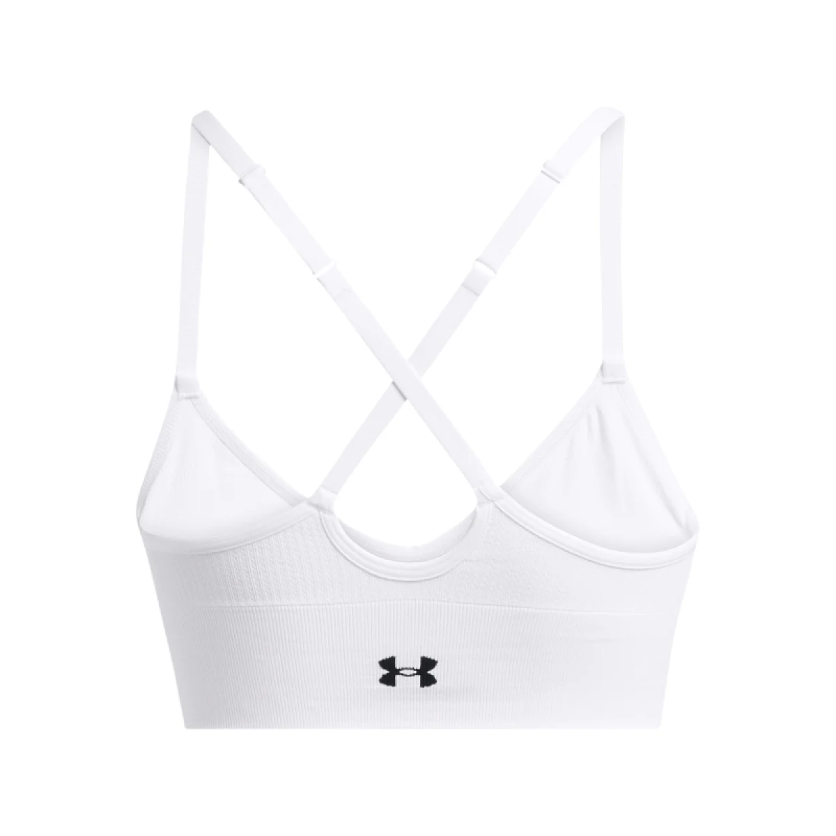 Dámska tréningová športová podprsenka UNDER ARMOUR Vanish Seamless Low Bra-WHT · záber 5