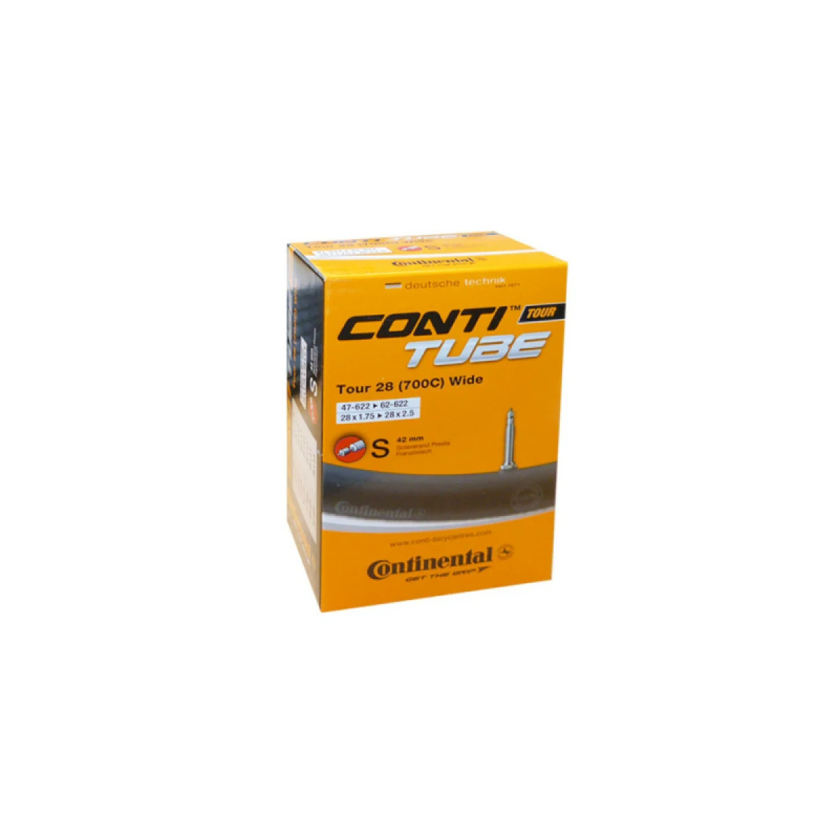 Duša na bicykel CONTINENTAL Tour 28 Wide - ventil FV42 · záber 2