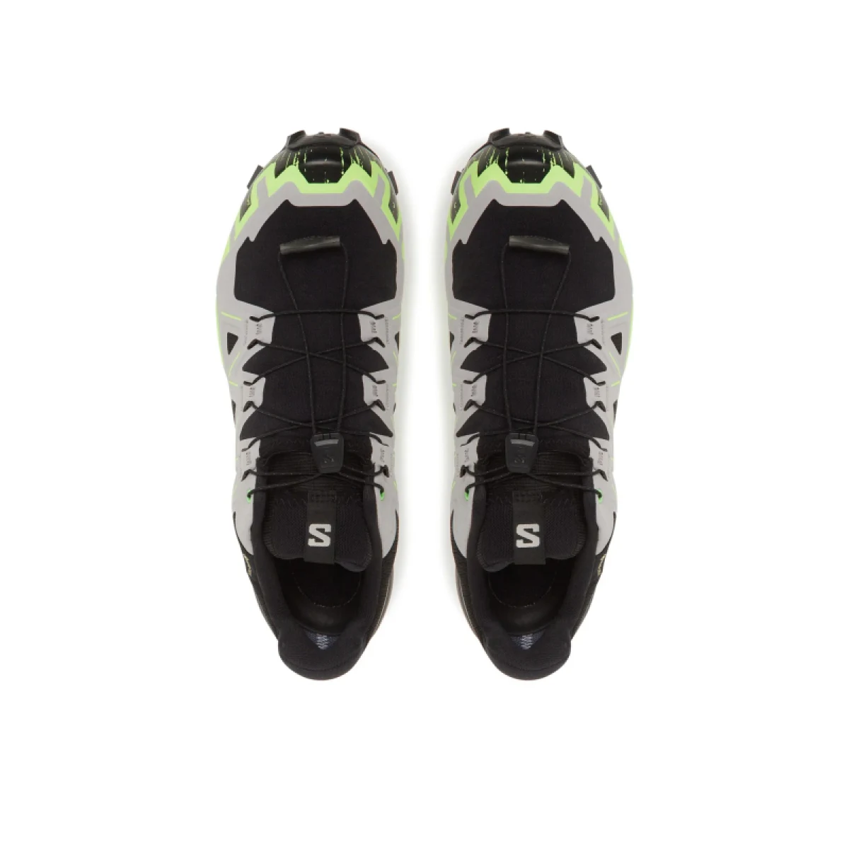 Pánska bežecká trailová obuv SALOMON Speedcross 6 GTX M black alloy green gecko · záber 3