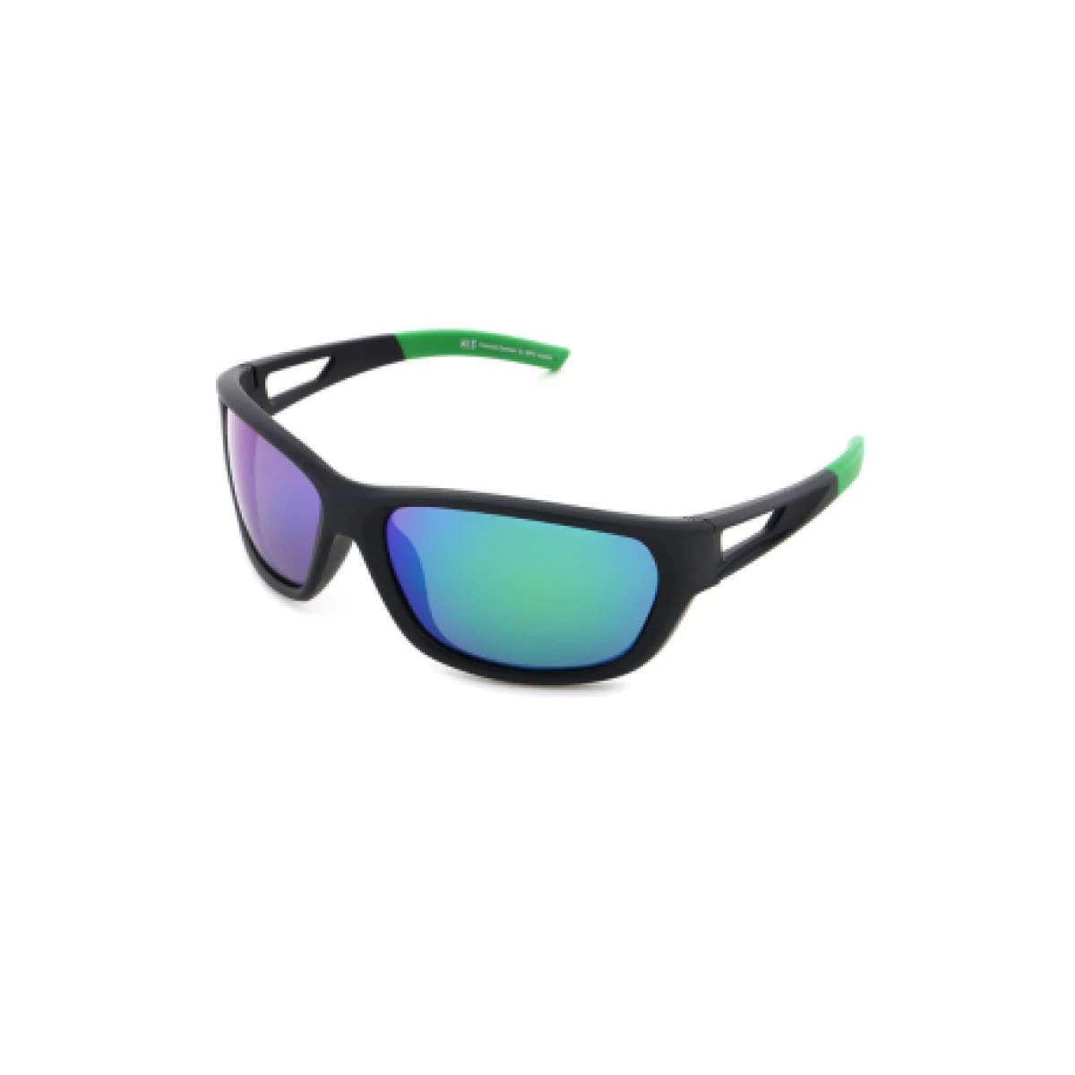 Polarizačné slnečné okuliare H.I.S. POLARIZED HPS27102-3, black, smoke with green mirror POL, 65-17-134 · záber 1