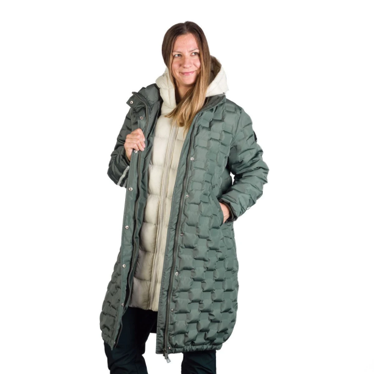 Dámska bunda NORTHFINDER LAURIE-300darkgreen · záber 3