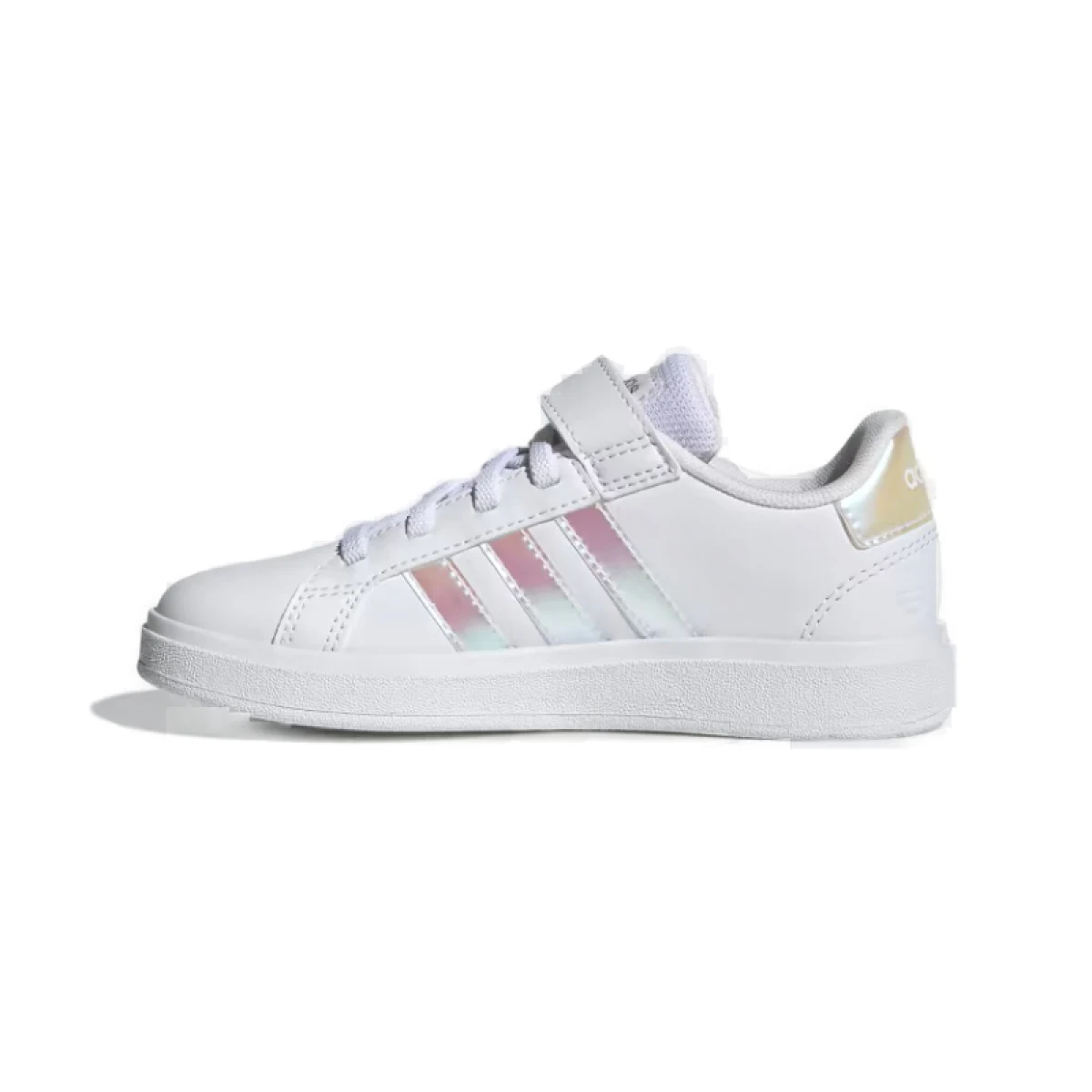 Dievčenská rekreačná obuv ADIDAS GRAND COURT 2.0 EL FTWWHT IRIDES FTWWHT · záber 3