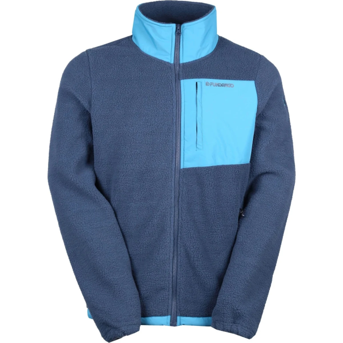 Pánska turistická mikina so zipsom FUNDANGO Haven Hybrid Jacket-486-patriot blue · záber 4