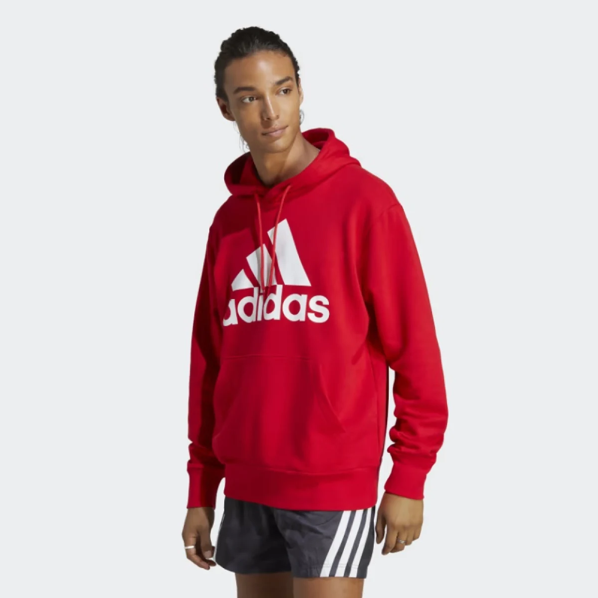 Pánska mikina s kapucňou ADIDAS M BL FT HD-IC9365-Red · záber 2