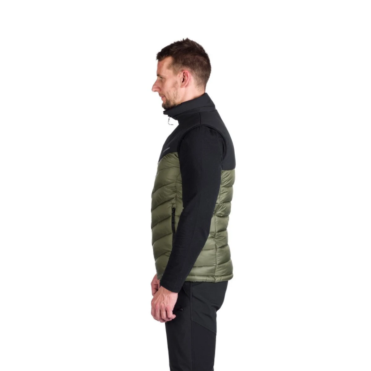 Pánska turistická vesta NORTHFINDER FILIPPO-550blackdarkgreen · záber 3
