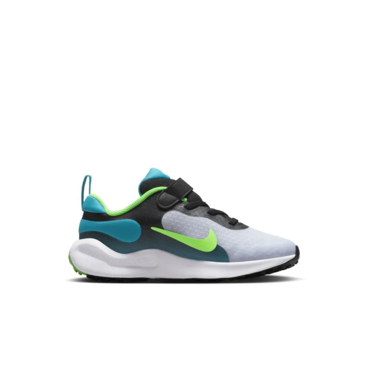 Chlapčenská športová obuv (tréningová) NIKE Revolution 7 black grey aquamarine green strike · záber 2