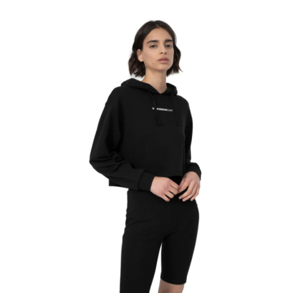 Dámska mikina s kapucňou 4F SWEATSHIRT F249-20S-DEEP BLACK · záber 1
