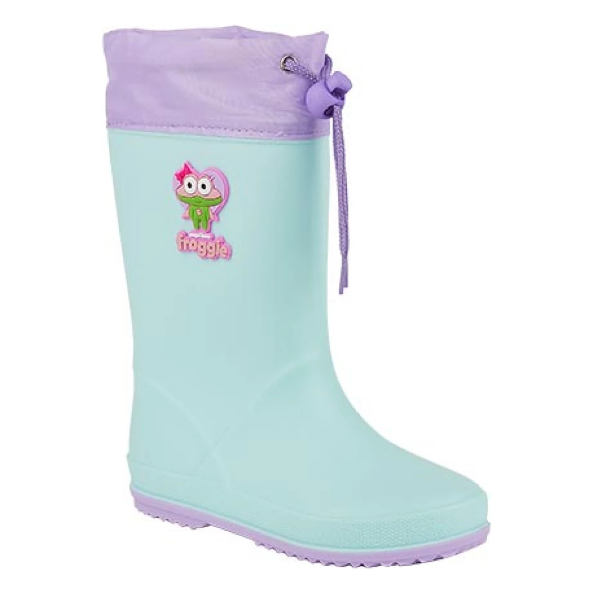 Dievčenské gumáky COQUI Rainy Collar Frog lt. mint lt. lila hero · záber 1