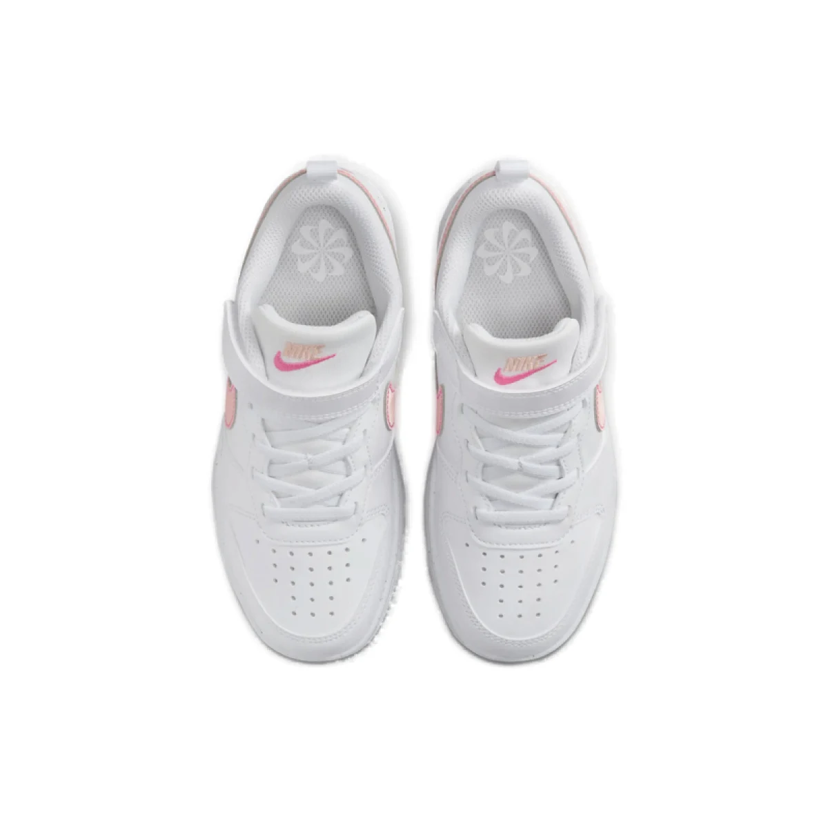 Dievčenská rekreačná obuv NIKE Court Borough Low Recraft white arctic orange pink · záber 4