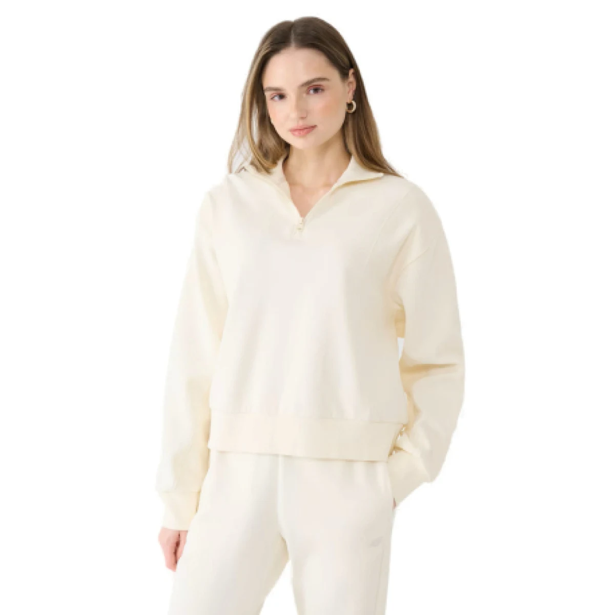 Dámska mikina so zipsom 4F SWEATSHIRT F1545-11S-OFF WHITE · záber 1