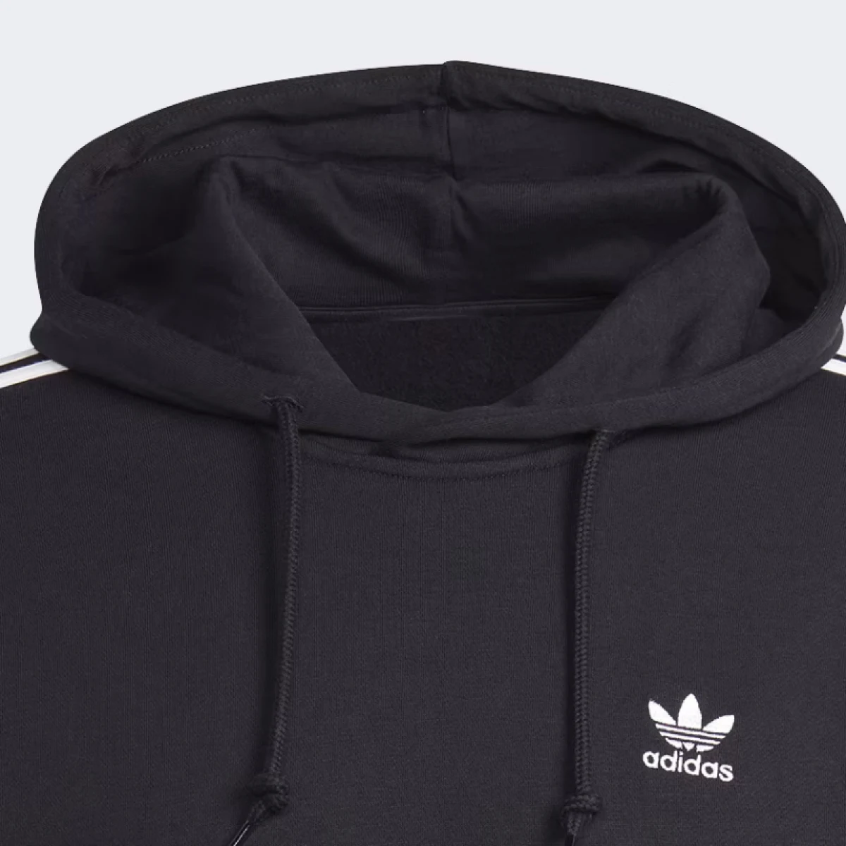 Pánska mikina s kapucňou ADIDAS ORIGINALS 3-STRIPES HOODY-IM2088-black · záber 5
