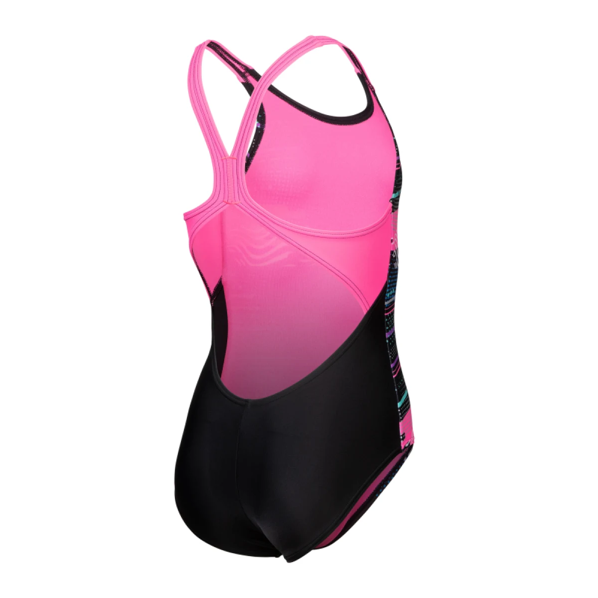Dievčenské plavecké jednodielne plavky ARENA GIRLS RHYTHM SWIMSUIT V BACK L · záber 3