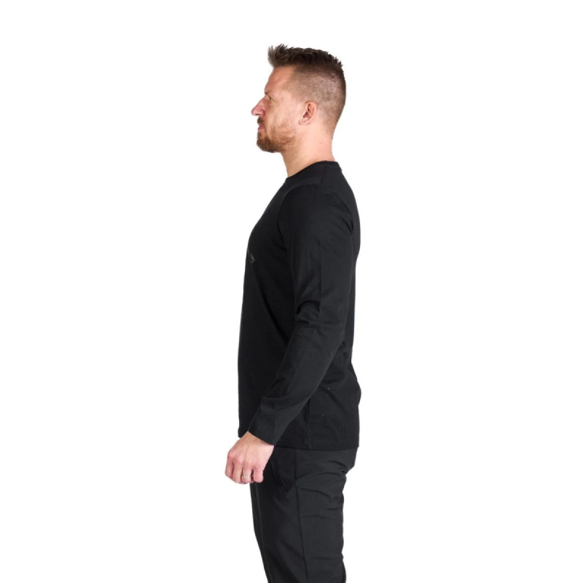 Pánske turistické tričko s dlhým rukávom NORTHFINDER CLAIR-269black · záber 3
