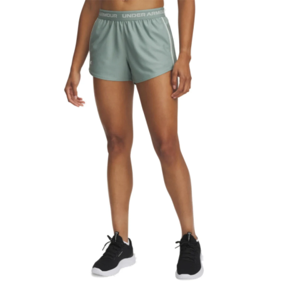Dámske tréningové kraťasy UNDER ARMOUR Tech Play Up Shorts-GRN · záber 1